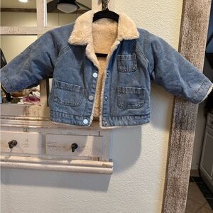 The Beaufort Bonnet Company Blue and Cream Jean Jacket